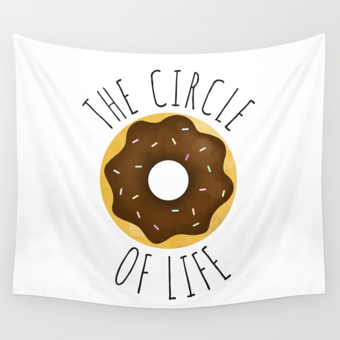 The Circle Of Life: Donuts Wall Tapestry