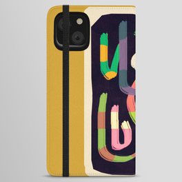 Abstract Line 45 iPhone Wallet Case