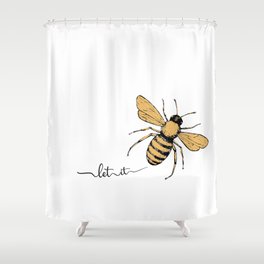 Let it Bee Shower Curtain
