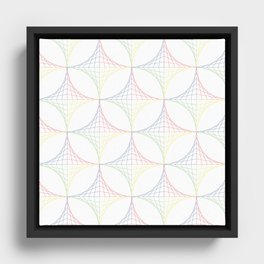 Straight Lines Framed Canvas