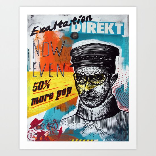 50% more pop Art Print