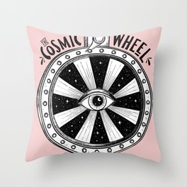 The Cosmic Wheel Throw Pillow