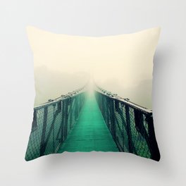 suspension bridge Throw Pillow