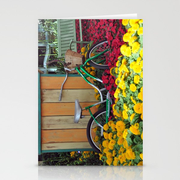 Bike and Flowers Stationery Cards
