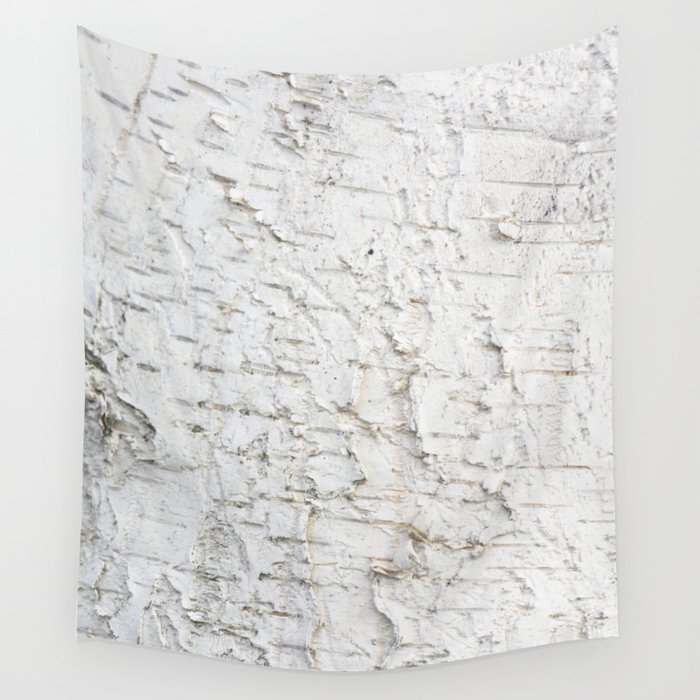  Birch bark pattern Wall Tapestry