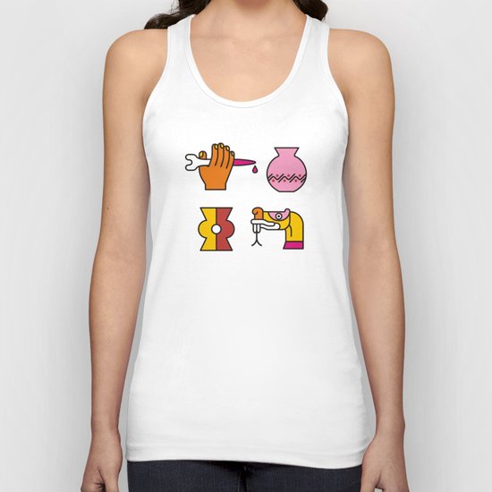 Aztec Glyphs ~4 Unisex Tank Top