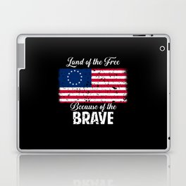 1776 Patriotic Betsy Ross American Flag Shirt 13 Colonies Laptop Skin