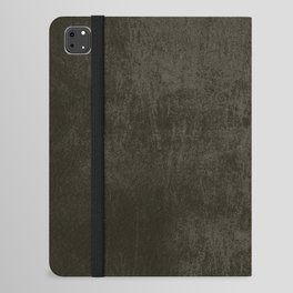 Dark brown rustic concrete iPad Folio Case