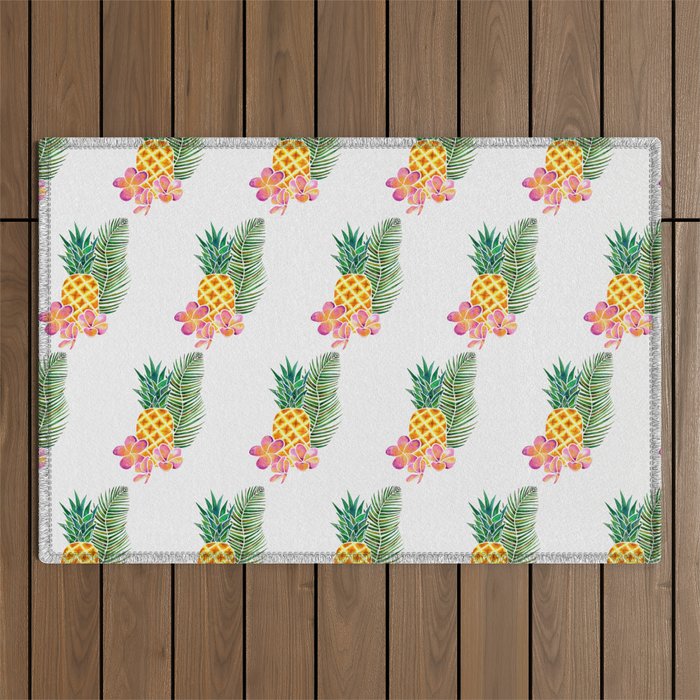 Tropical Pineapple Outdoor Rug
