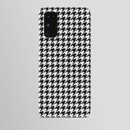 Monochrome Black & White Houndstooth Android Case