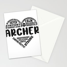 Archer love Stationery Card
