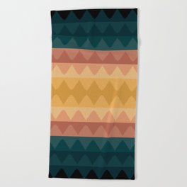 Geometric Pyramid Pattern LI Beach Towel
