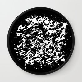 Abstract Black and White Shapes Wall Clock