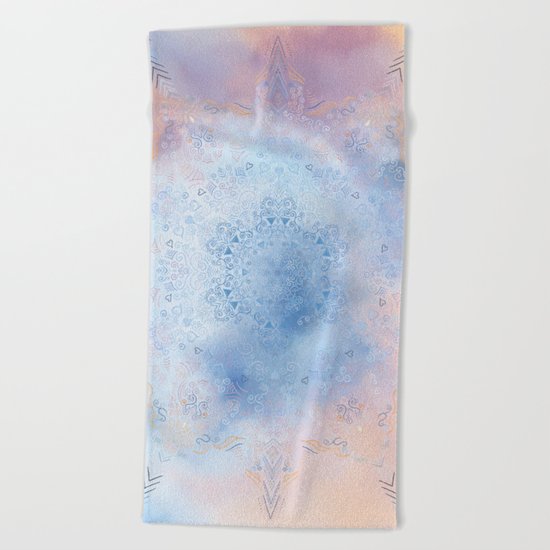 Summer Light Mandala Beach Towel
