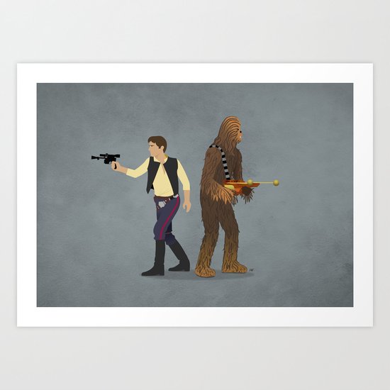 Han & Chewie Art Print