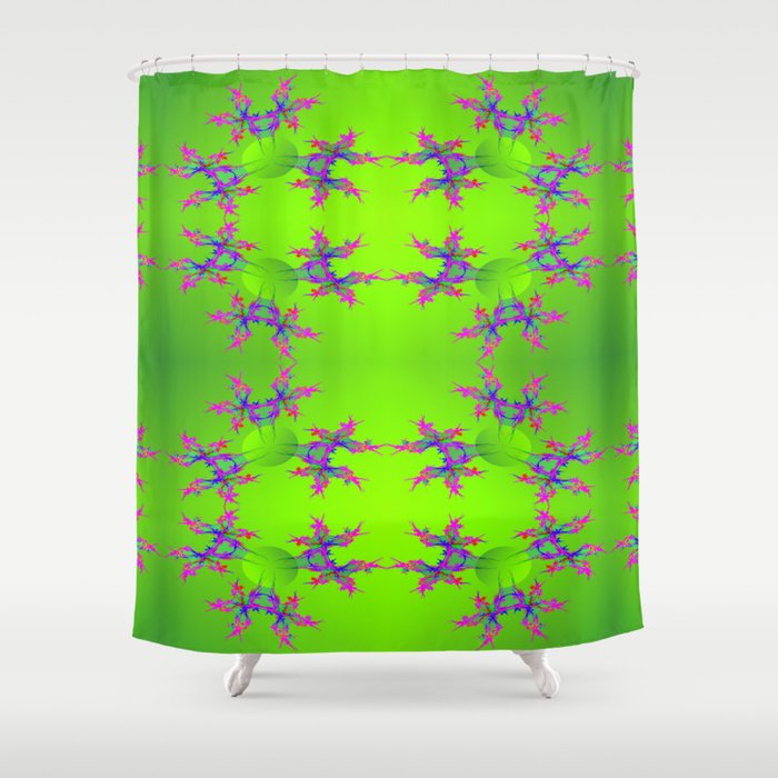 Abstract-lightning-pattern Shower Curtain