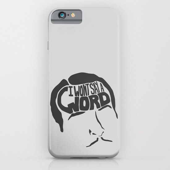 I Won't Say a Word! -The Artist iPhone & iPod Case