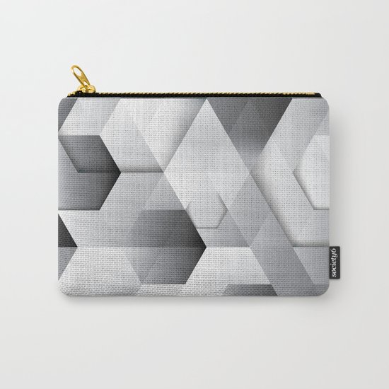 Black geometrics Carry-All Pouch