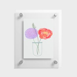 Morning Flowers Floating Acrylic Print