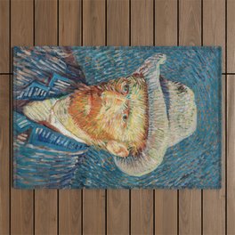 Vincent van Gogh - Self Portrait with a Grey Felt Hat Outdoor Rug