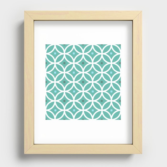 Intersected Circles 6 Recessed Framed Print