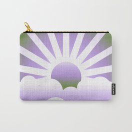 Genderqueer Pride Simple Gradient Sun Over Clouds Carry-All Pouch