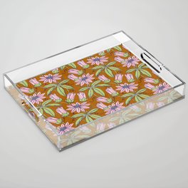 Tropical,exotic flowers  Acrylic Tray