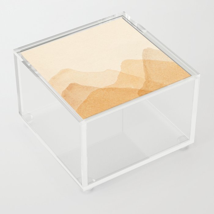 Abstract terracotta mountains Acrylic Box