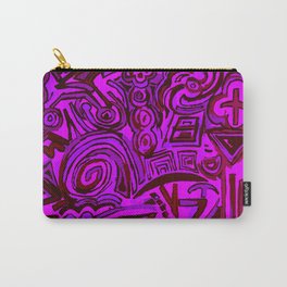 Magenta symbols Carry-All Pouch