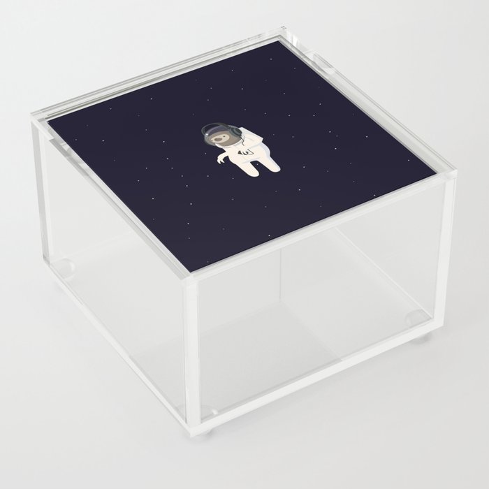 Astronaut Sloth Acrylic Box