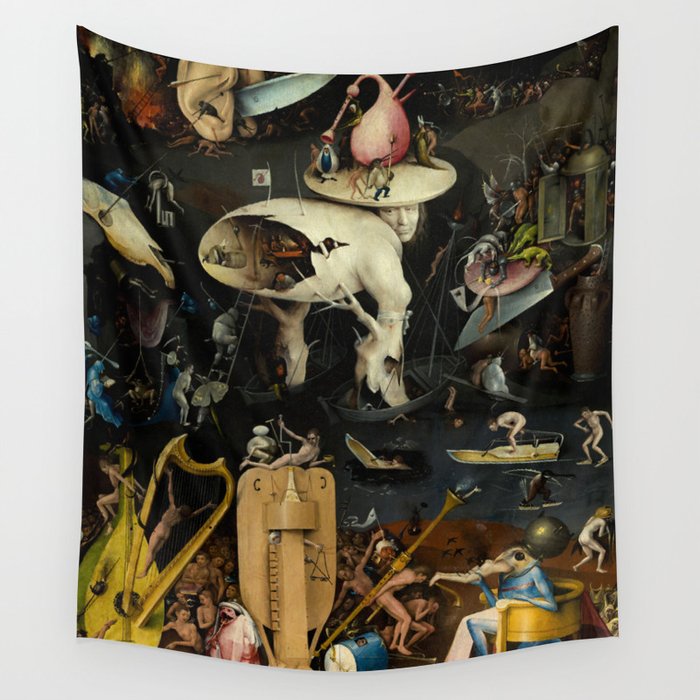 The Garden of Earthly Delights, Right Panel by Hieronymus Bosch Wall Tapestry