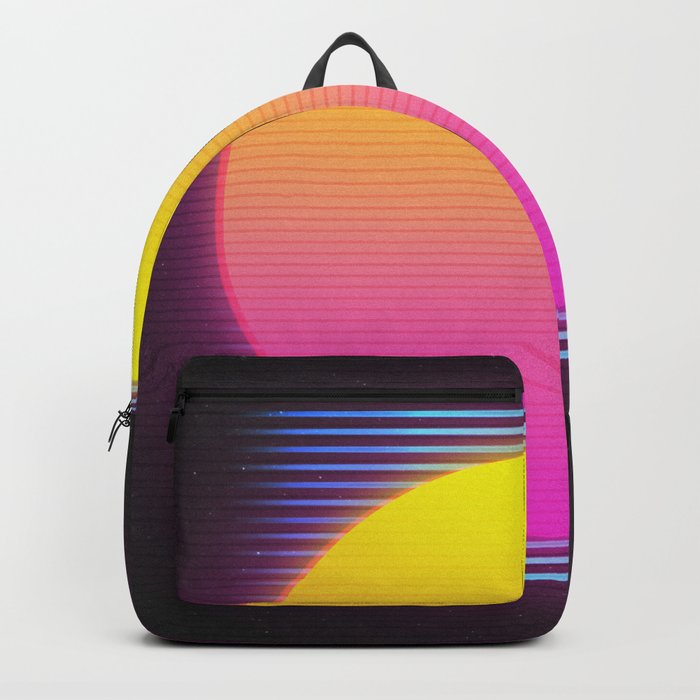 Retro 80's Neon Sunrise Backpack