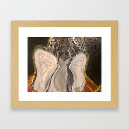 She Talks To Angels Framed Art Print