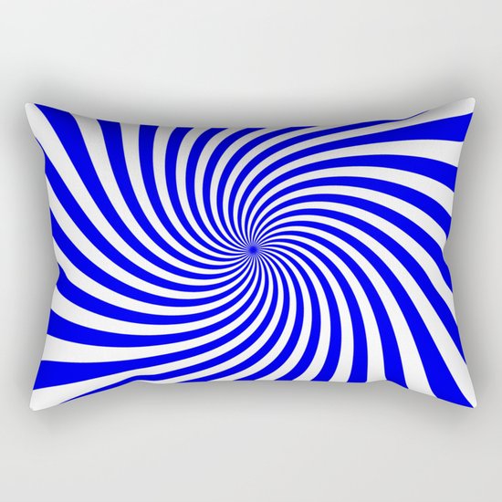 Swirl (Blue/White) Rectangular Pillow