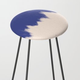 Blue Bleed Counter Stool