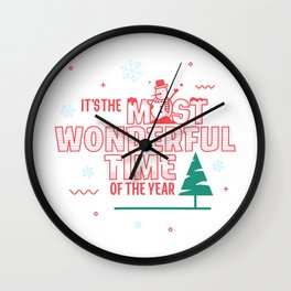 Holiday Season Wall Clock