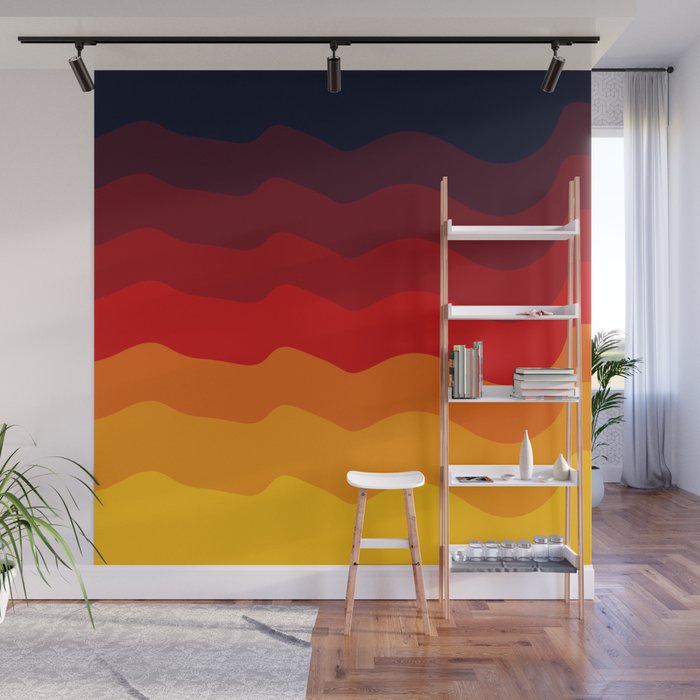 Inverted Volcanic Eruption Wall Mural