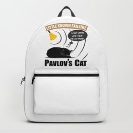 Pavlov's Cat - Little Known Failure - Funny Psychology Backpack