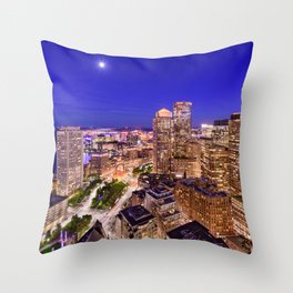 Boston Cityscape  Throw Pillow