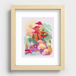 Kath Waxman | Fungi town Recessed Framed Print