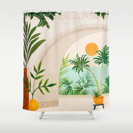 Baja Seaside Landscape Shower Curtain