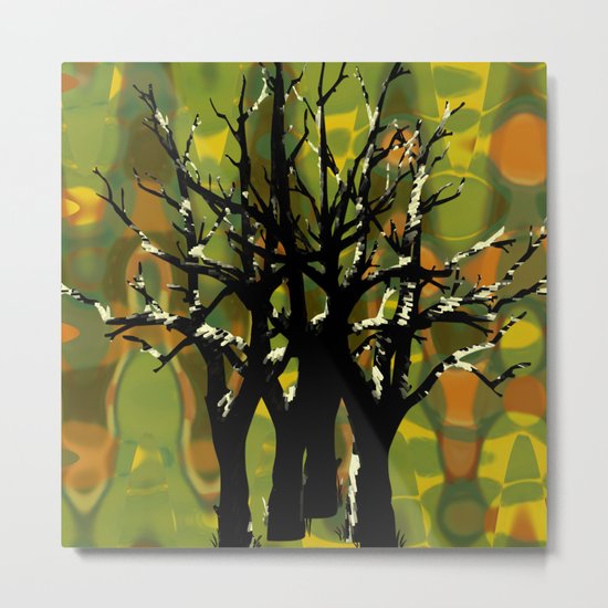 Tree Clusters Metal Print