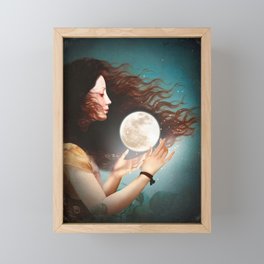Meet the Moon Framed Mini Art Print