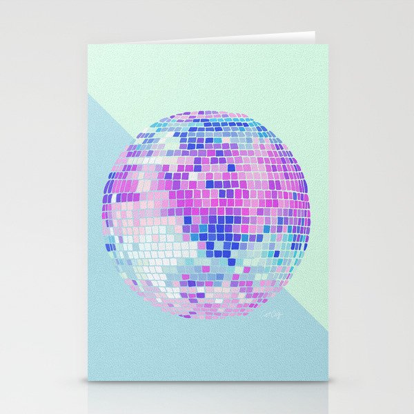 Disco Ball – Indigo Stationery Cards