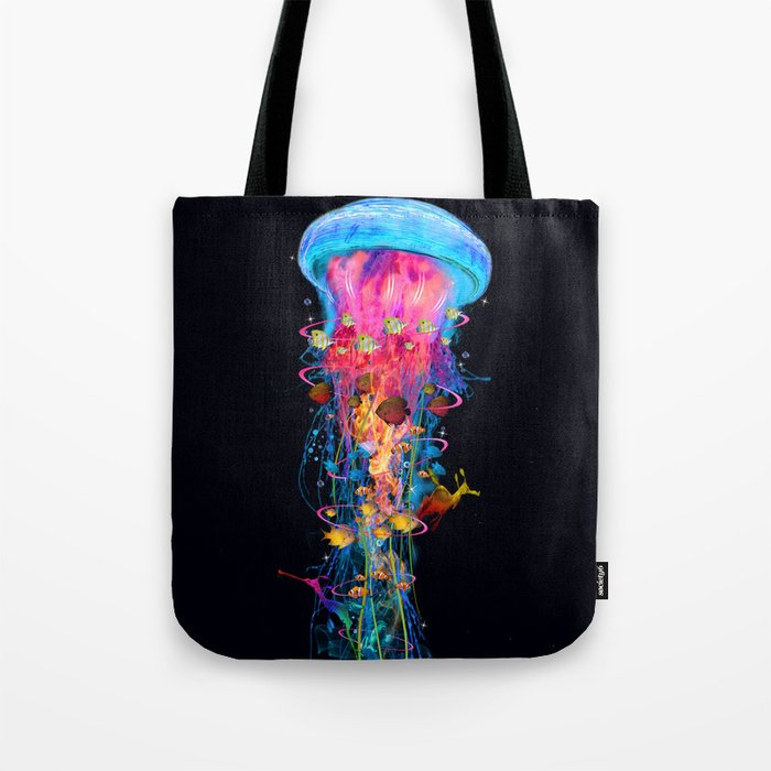 Super Electric Jellyfish Tote Bag