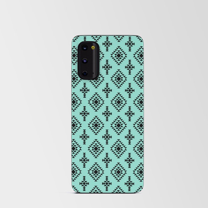 Seafoam and Black Native American Tribal Pattern Android Card Case