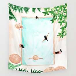 Pool Day Wall Tapestry