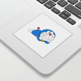 Doraemon Throw Pillow Sticker