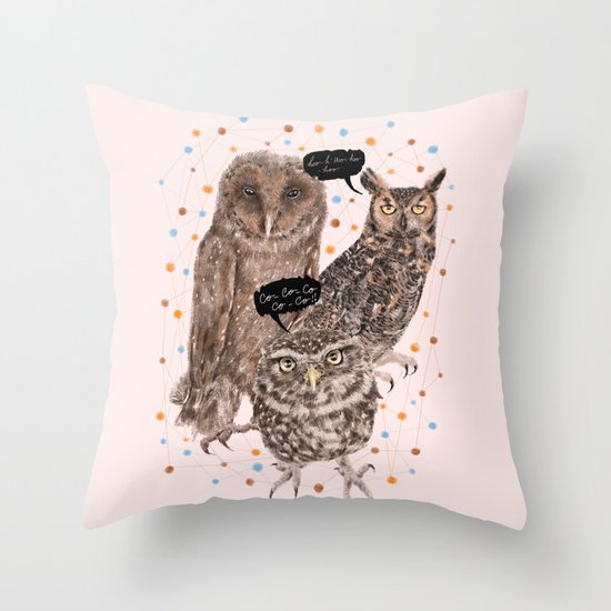 h'Hoo-hoo Throw Pillow