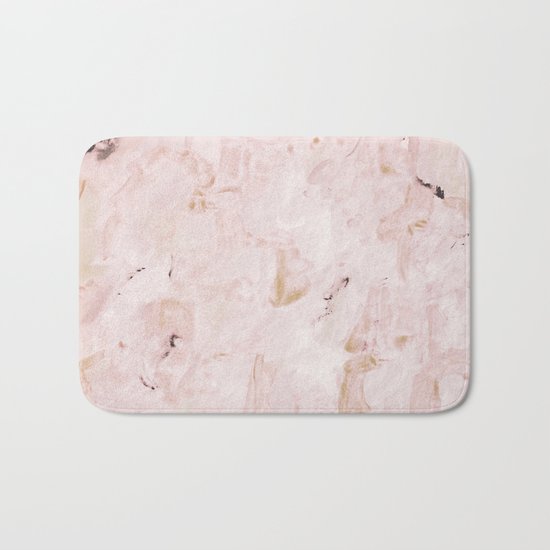 abstract-soft pink Bath Mat